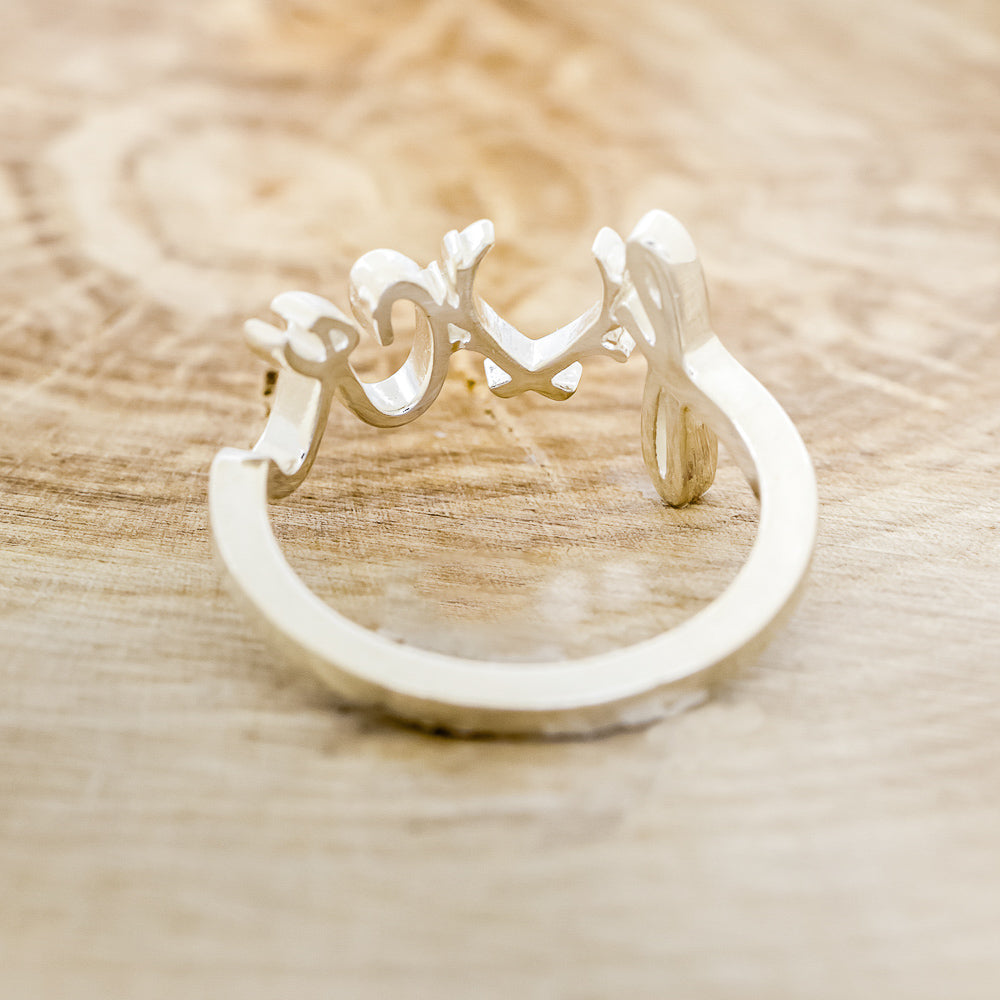 "EFFIE" - SCRIPT-STYLE BREAST CANCER AWARENESS RING-5