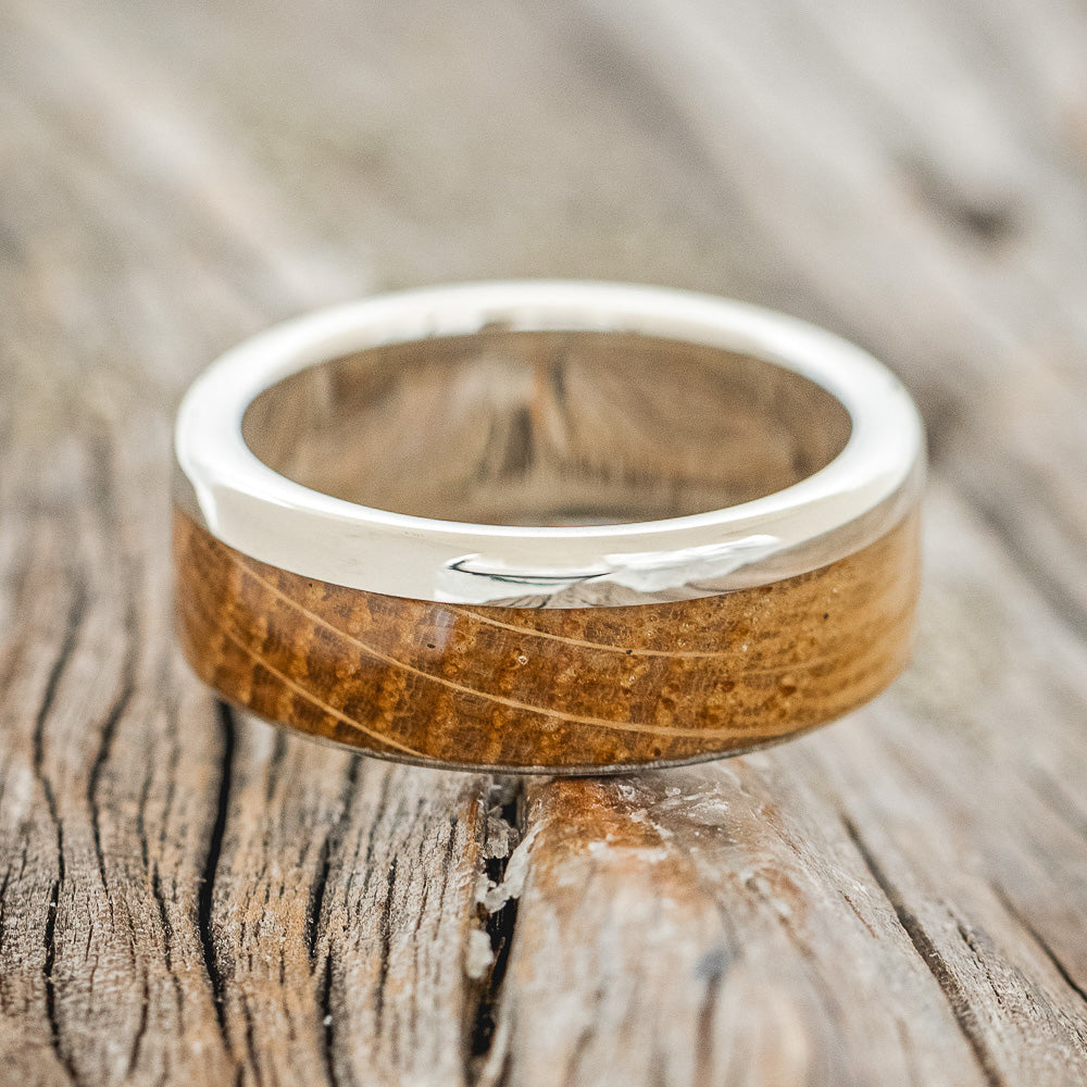 "EZRA" - WHISKEY BARREL OAK WEDDING BAND-26