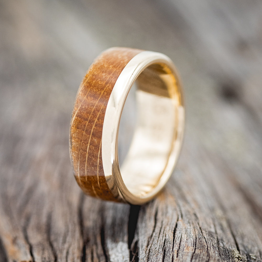 "EZRA" - WHISKEY BARREL OAK WEDDING BAND-20