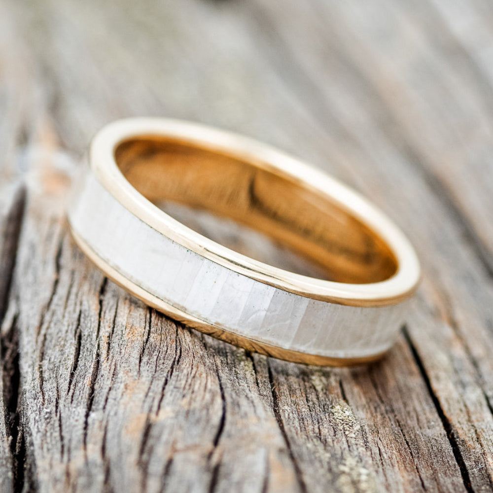 "RAINIER" - MOTHER OF PEARL WEDDING RING-5