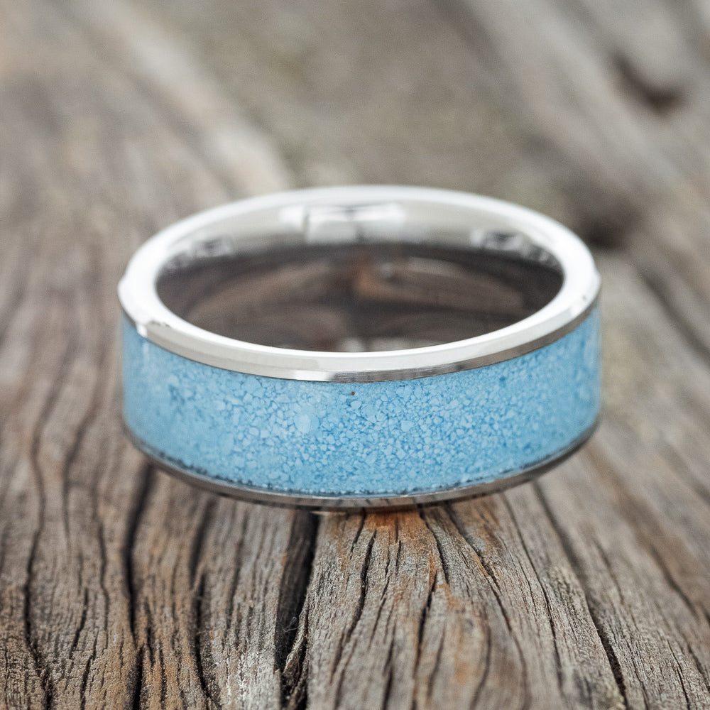 "RAINIER" - TURQUOISE WEDDING BAND-6