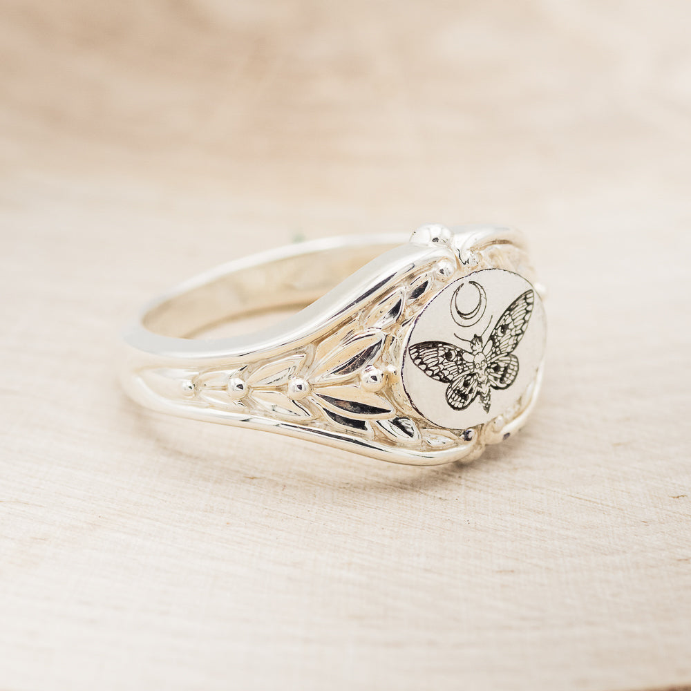 "ZERA" - CUSTOM ENGRAVED SIGNET RING-2