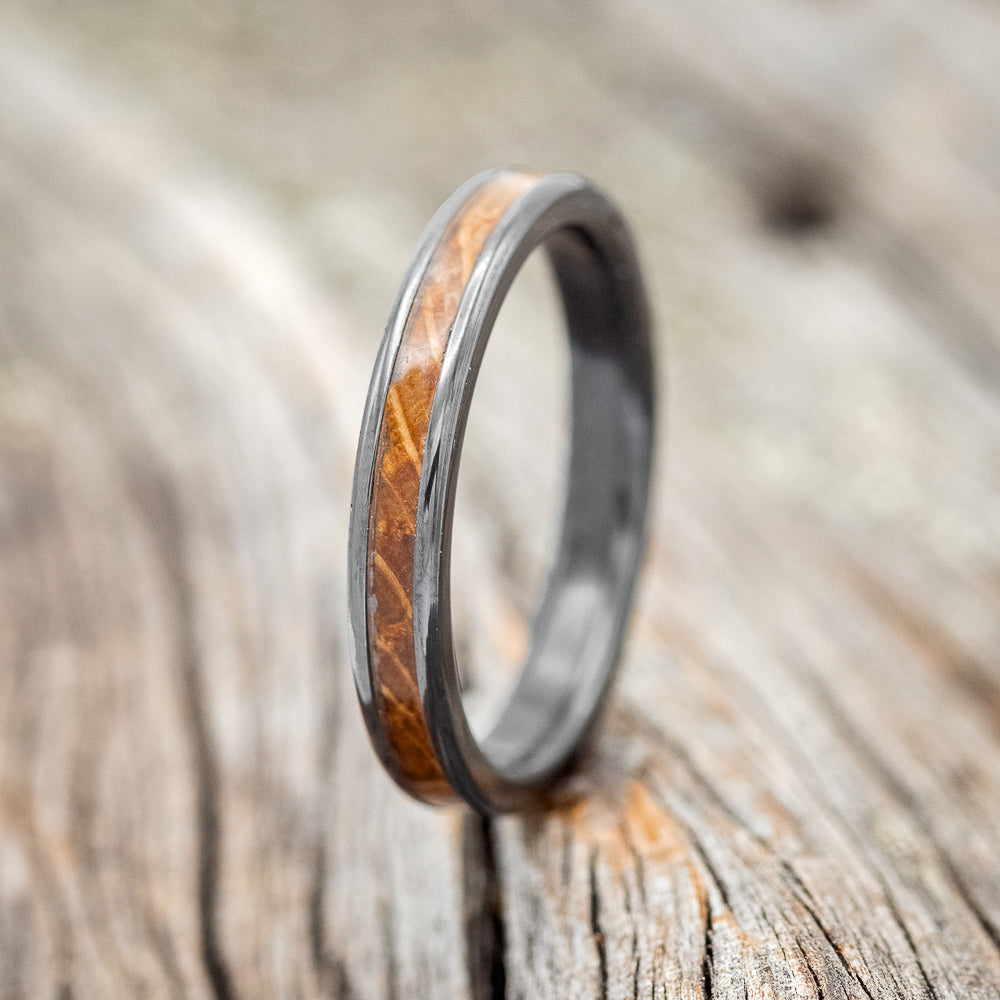 "AUSTIN" - MATCHING SET OF WHISKEY BARREL WEDDING BANDS-3
