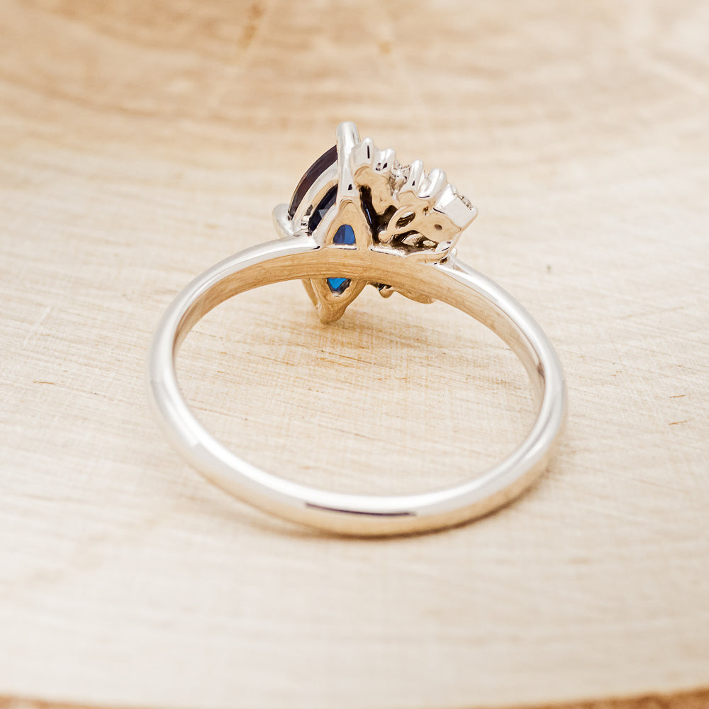 "AVERY" - MARQUISE LAB-GROWN ALEXANDRITE ENGAGEMENT RING WITH DIAMOND ACCENTS-5