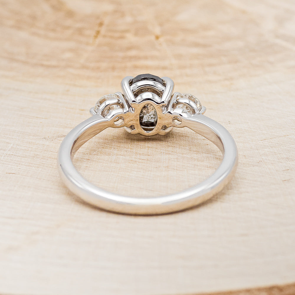 "NAYA" - ENGAGEMENT RING WITH DIAMOND ACCENTS - MOUNTING ONLY - SELECT YOUR OWN STONE-12