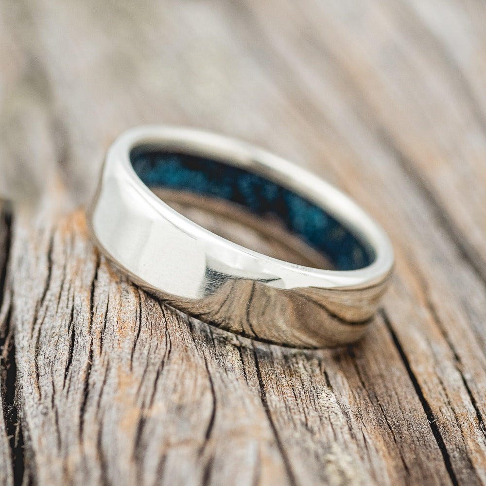 PATINA COPPER LINED WEDDING BAND-3