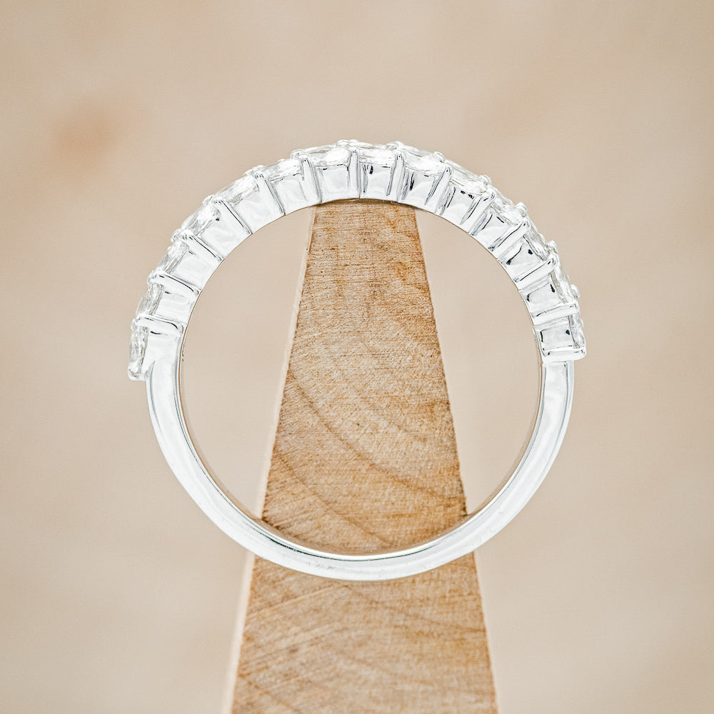 "ESMEREE" - MARQUISE DIAMOND STACKING WEDDING BAND-11