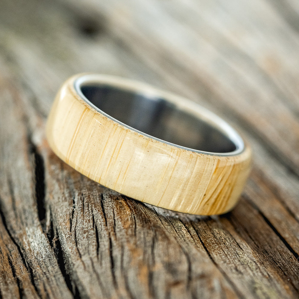 "HAVEN" - BASEBALL BAT WEDDING BAND-2
