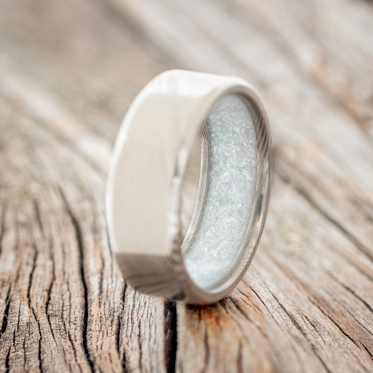 DIAMOND DUST LINED WEDDING BAND-14