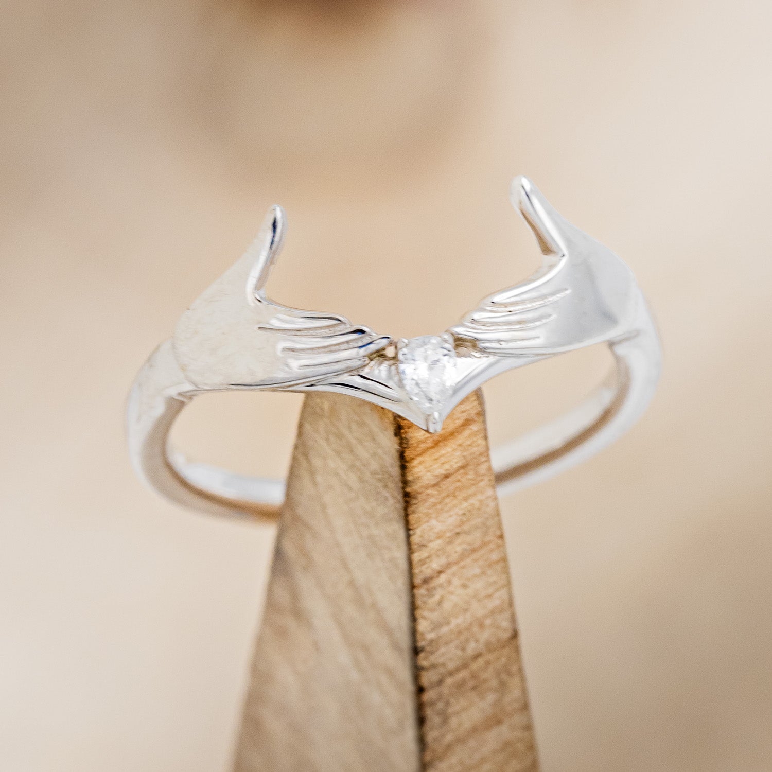 CLADDAGH BRIDAL SUITE - ROUND CUT LAB-GROWN ALEXANDRITE SOLITAIRE ENGAGEMENT RING WITH DIAMOND ACCENT TRACER & CLADDAGH TRACER-19