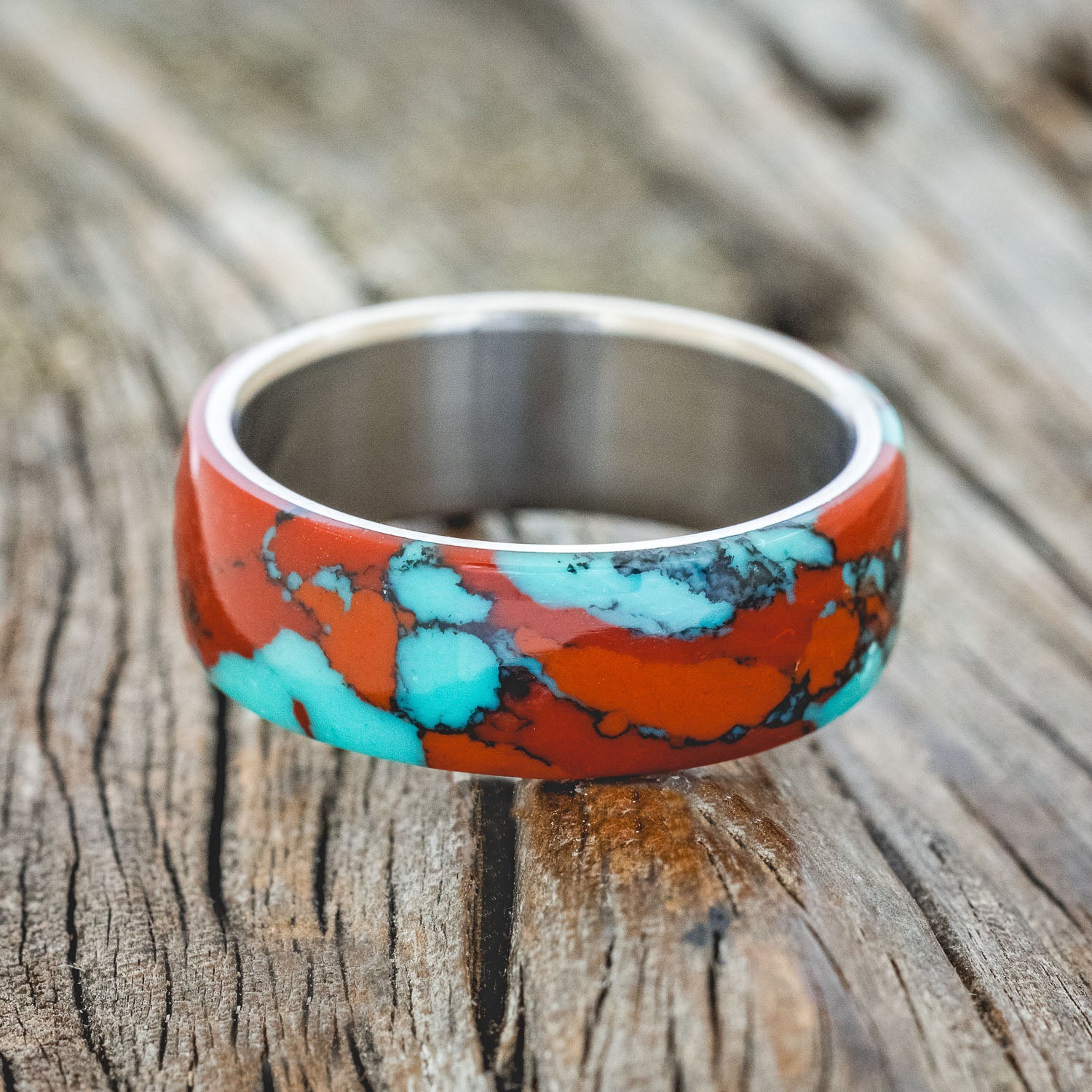 "HAVEN" - SONORA SUNSET TRUSTONE WEDDING BAND-3