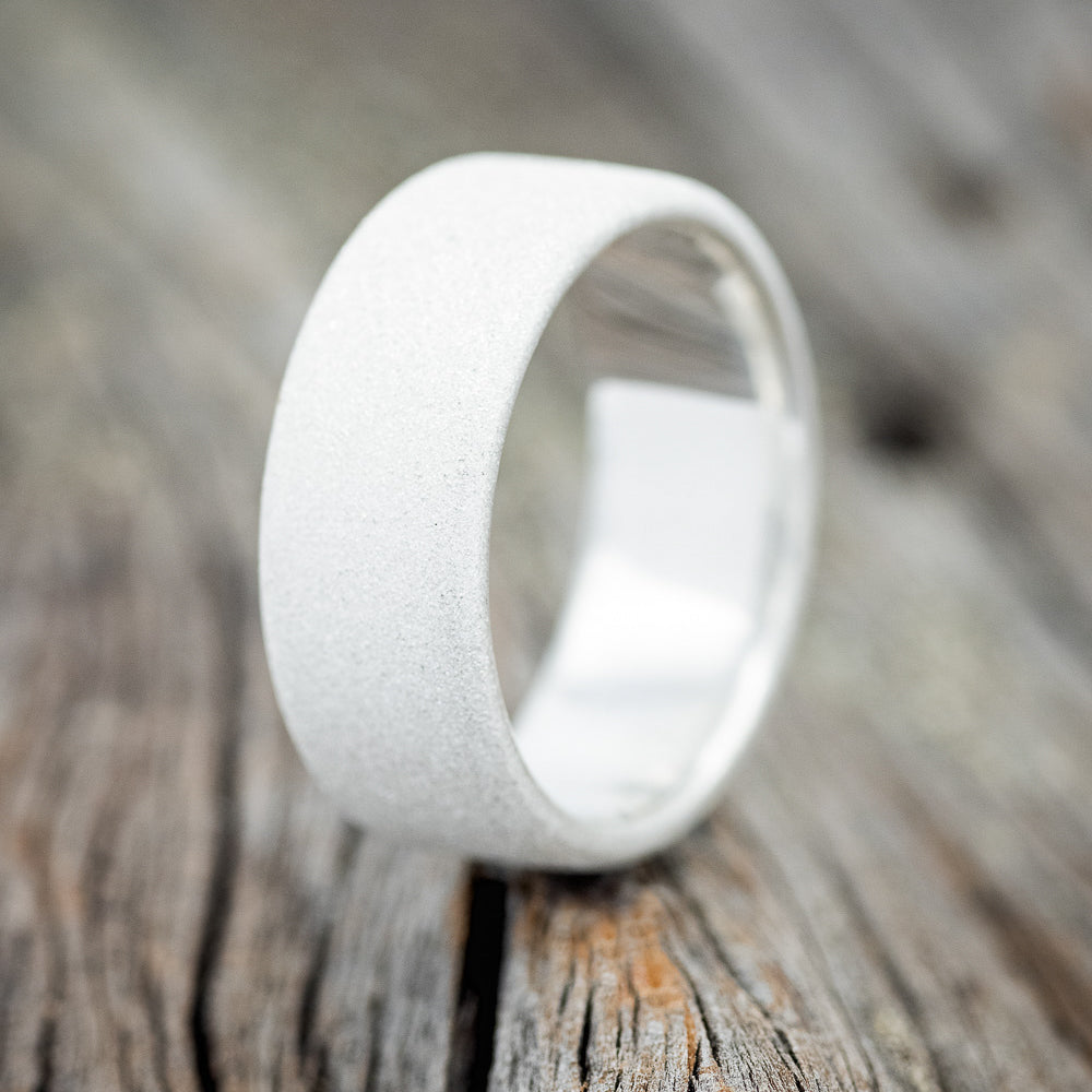 SOLID METAL SANDBLASTED WEDDING BAND-9