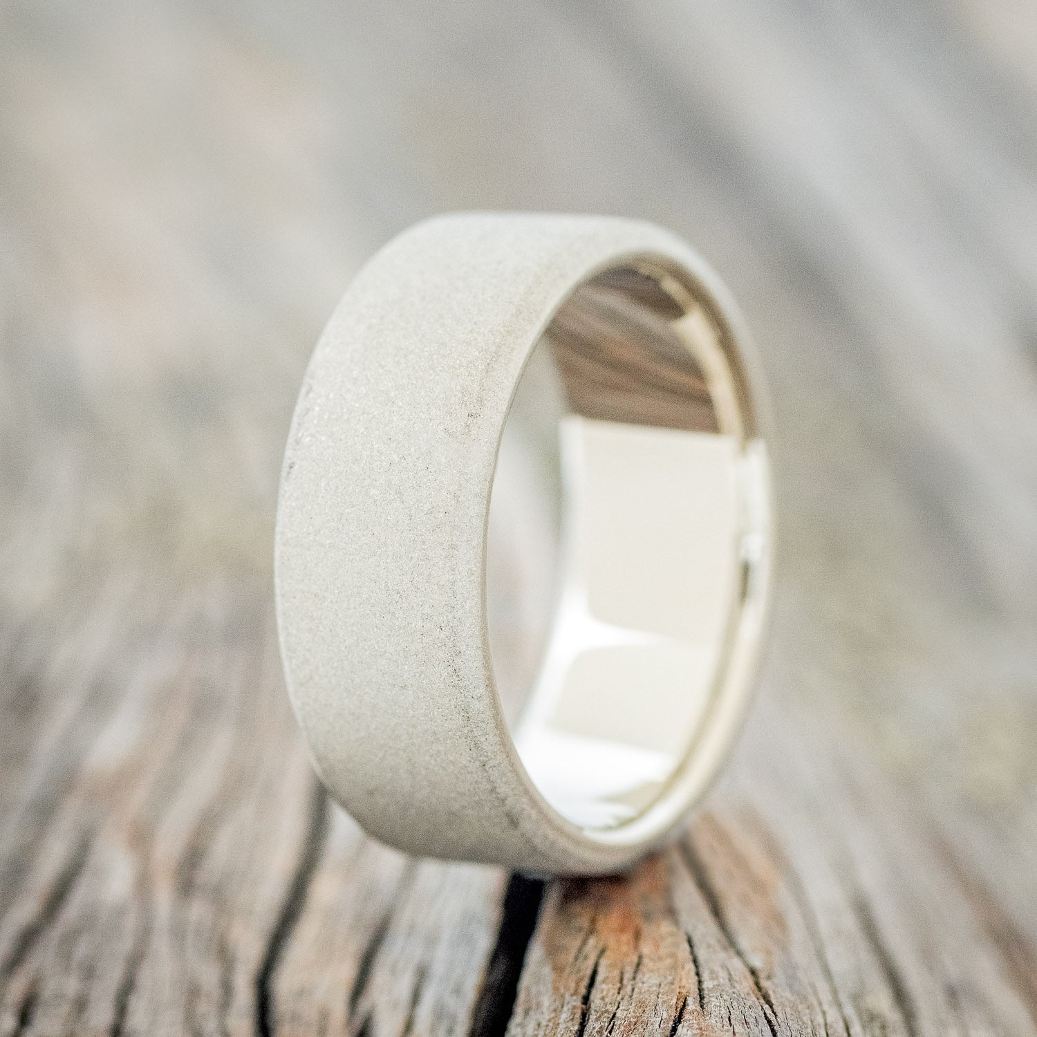 SOLID METAL SANDBLASTED WEDDING BAND-13