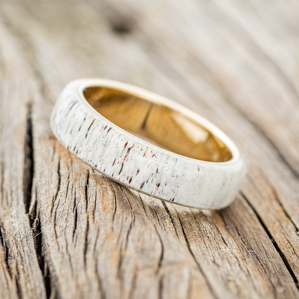 "HAVEN" - ANTLER WEDDING BAND-8