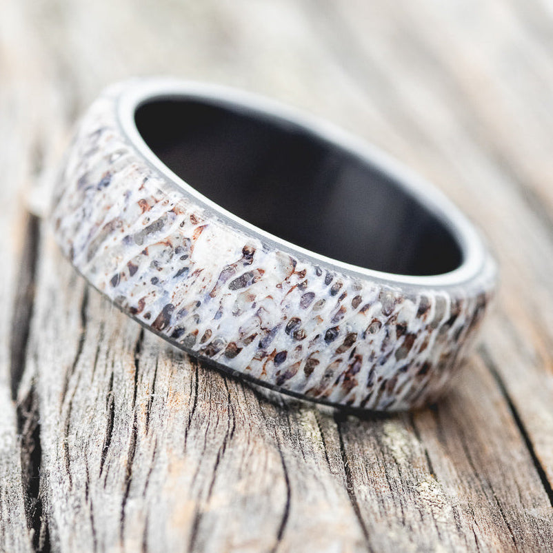 "HAVEN" - ANTLER WEDDING BAND-8
