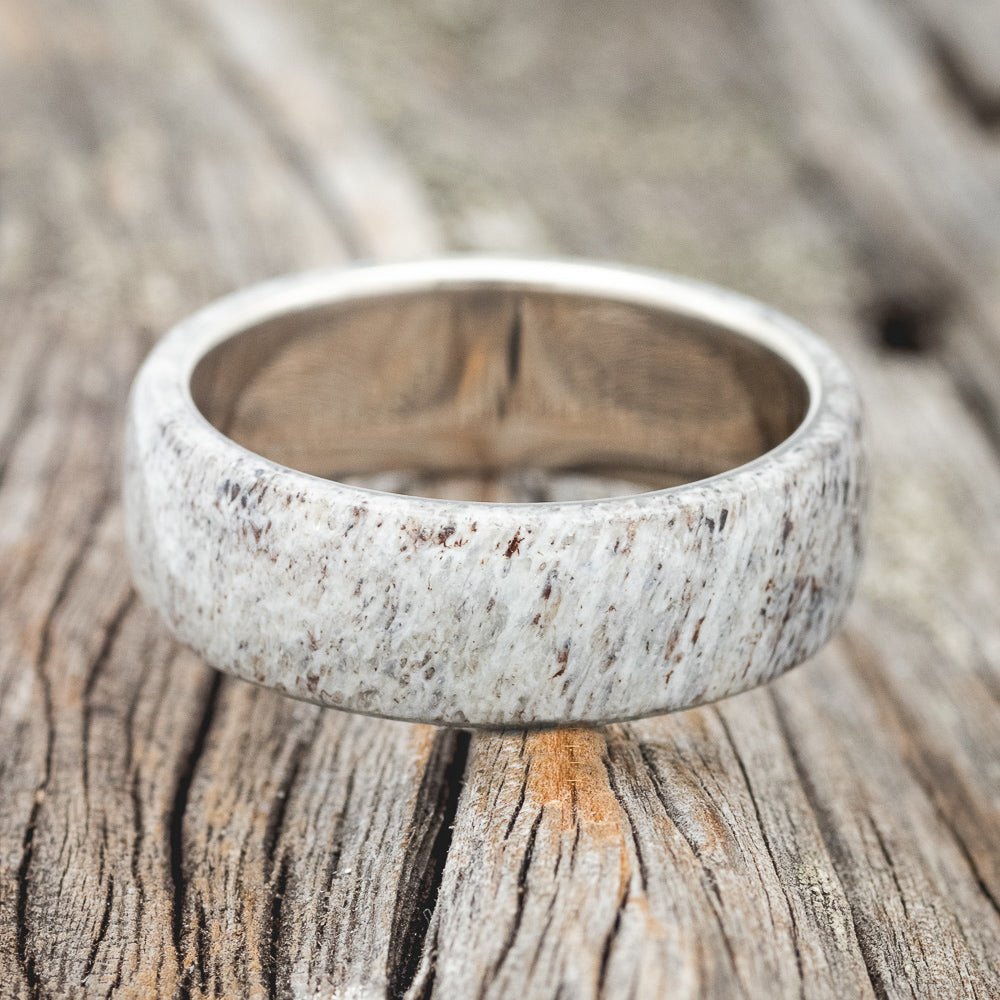 "HAVEN" - ANTLER WEDDING BAND-13