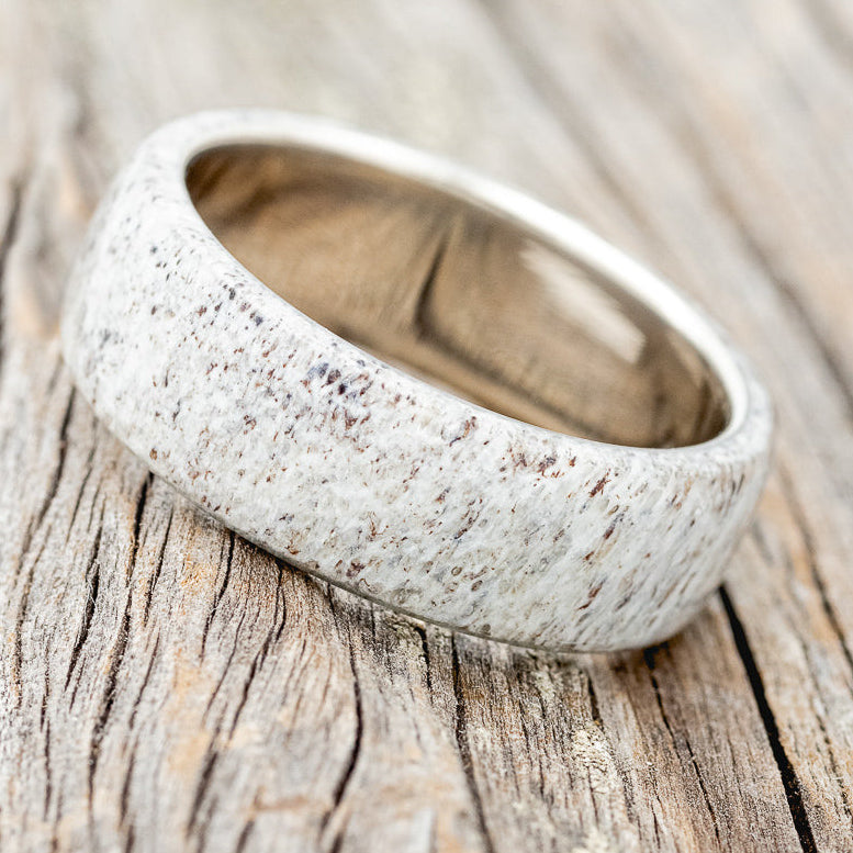 "HAVEN" - ANTLER WEDDING BAND-12