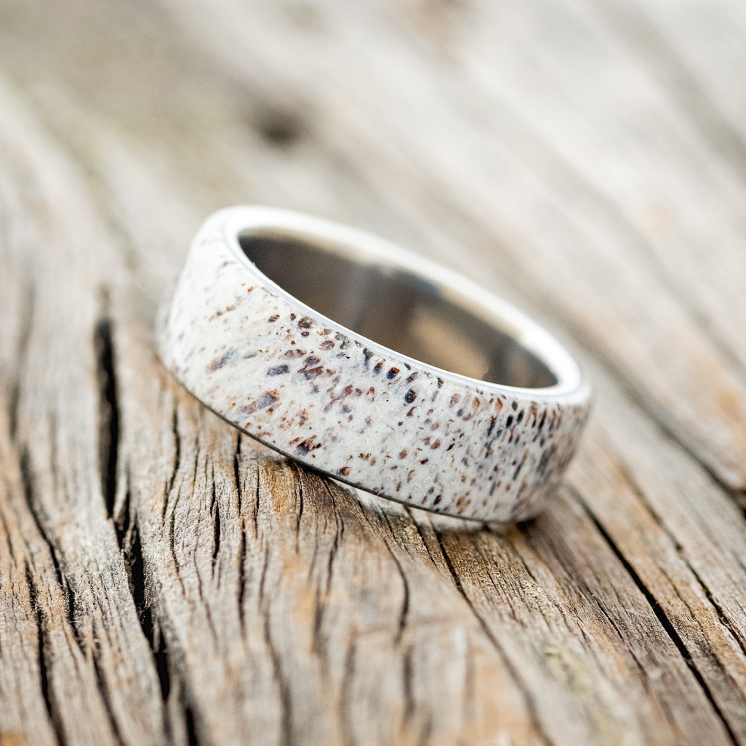 "HAVEN" - ANTLER WEDDING BAND-2