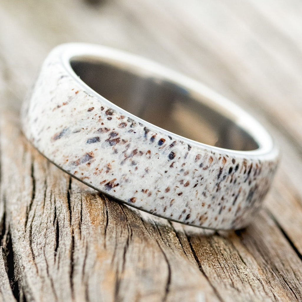 "HAVEN" - ANTLER WEDDING BAND-2