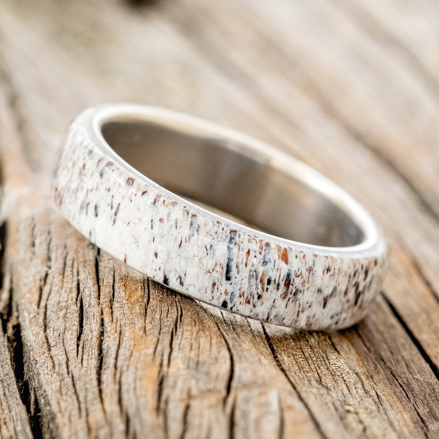 "HAVEN" - ANTLER WEDDING BAND-2