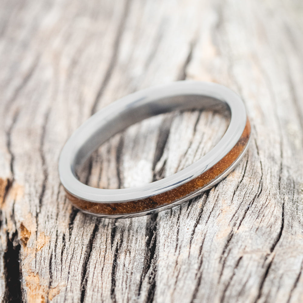 "ETERNA" - IRONWOOD STACKING WEDDING BAND-3