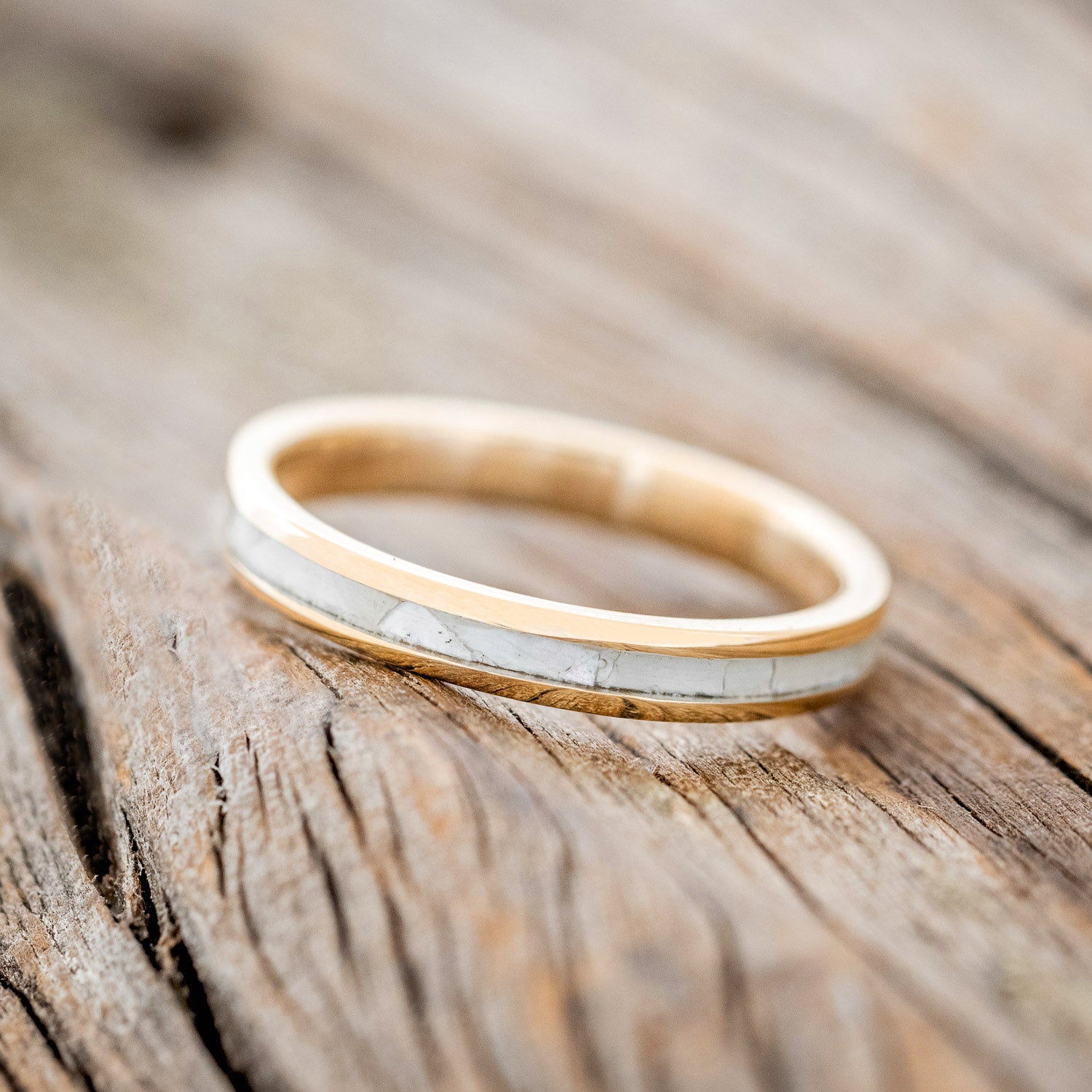 "ETERNA" - MOTHER OF PEARL WEDDING BAND-13