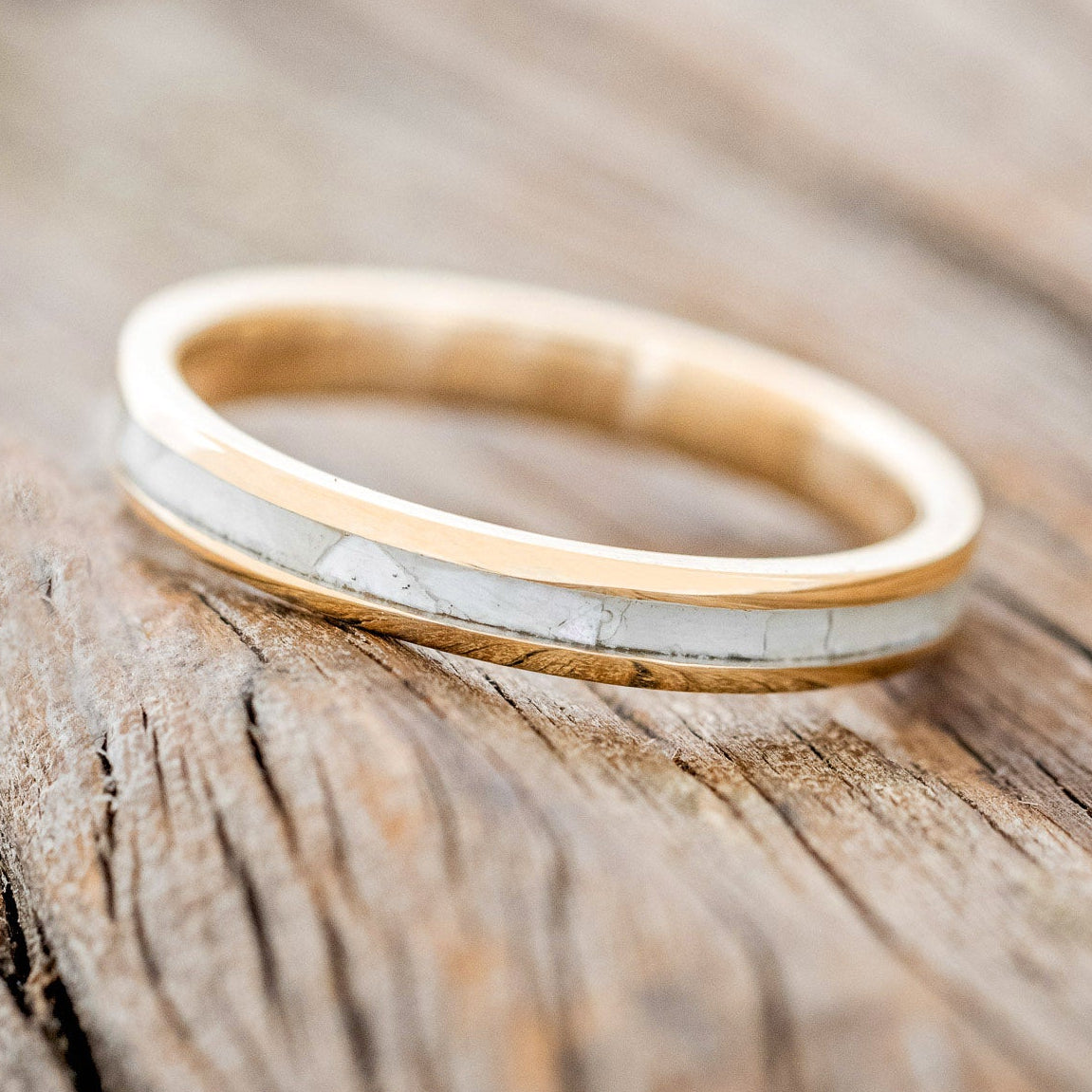 "ETERNA" - MOTHER OF PEARL WEDDING BAND-13