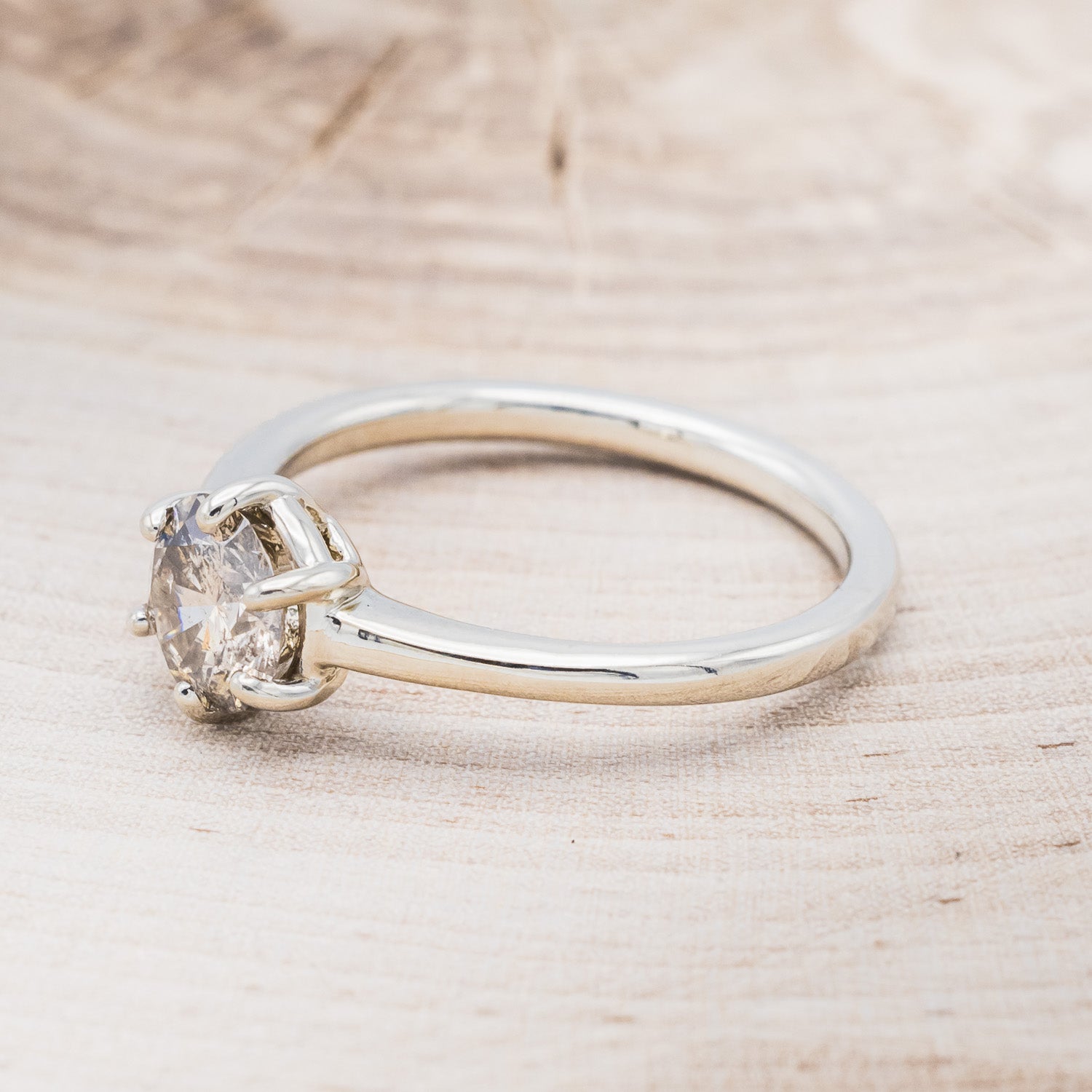 CLADDAGH BRIDAL SUITE - SOLITAIRE ENGAGEMENT RING WITH DIAMOND ACCENT TRACER & CLADDAGH TRACER - MOUNTING ONLY - SELECT YOUR OWN STONE-8