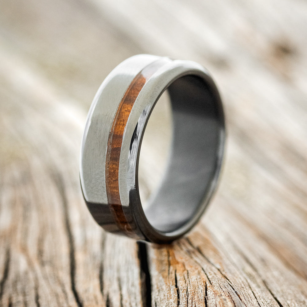 "VERTIGO" - IRONWOOD WEDDING BAND-10