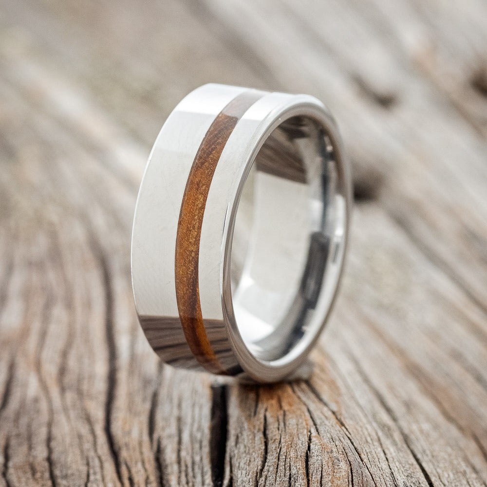 "VERTIGO" - IRONWOOD WEDDING BAND - READY TO SHIP-4