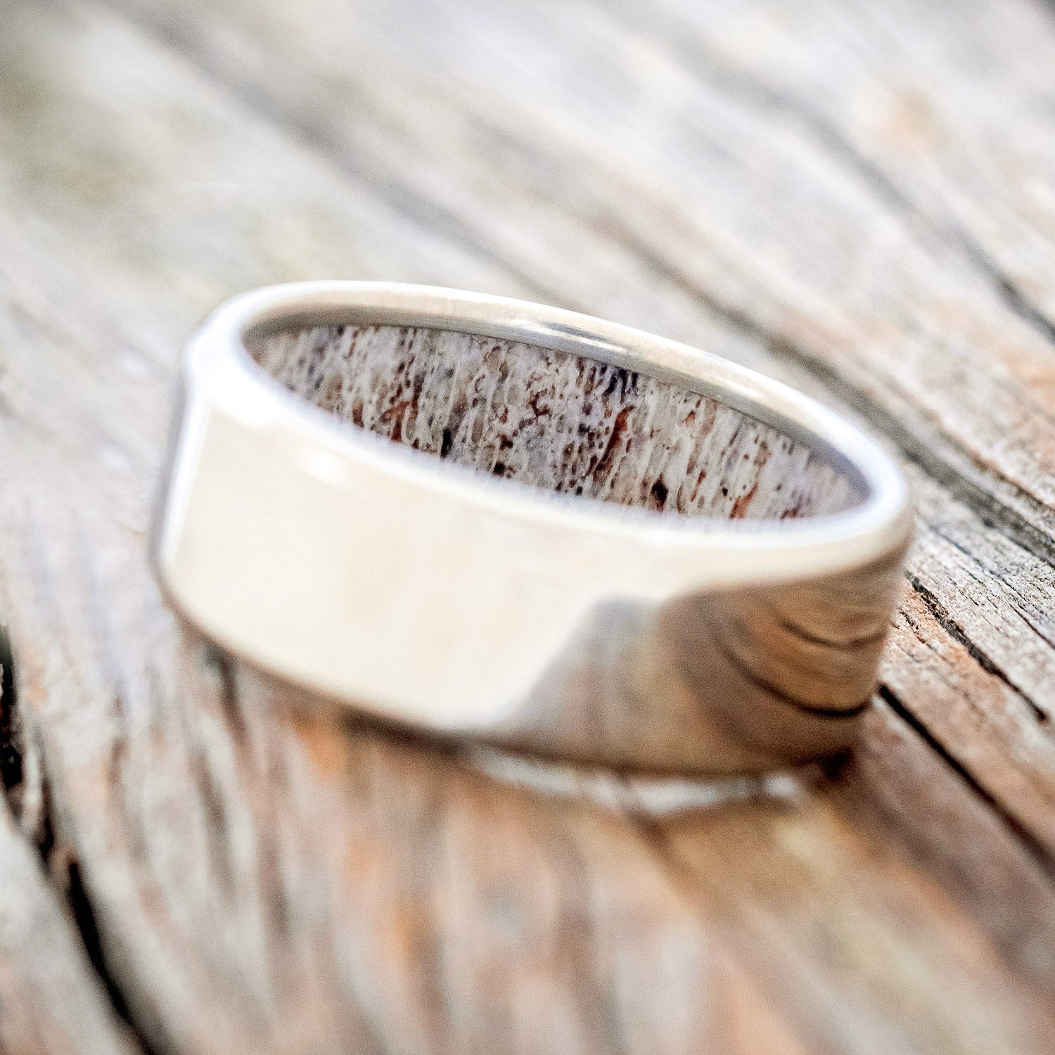 ANTLER LINED WEDDING BAND-4