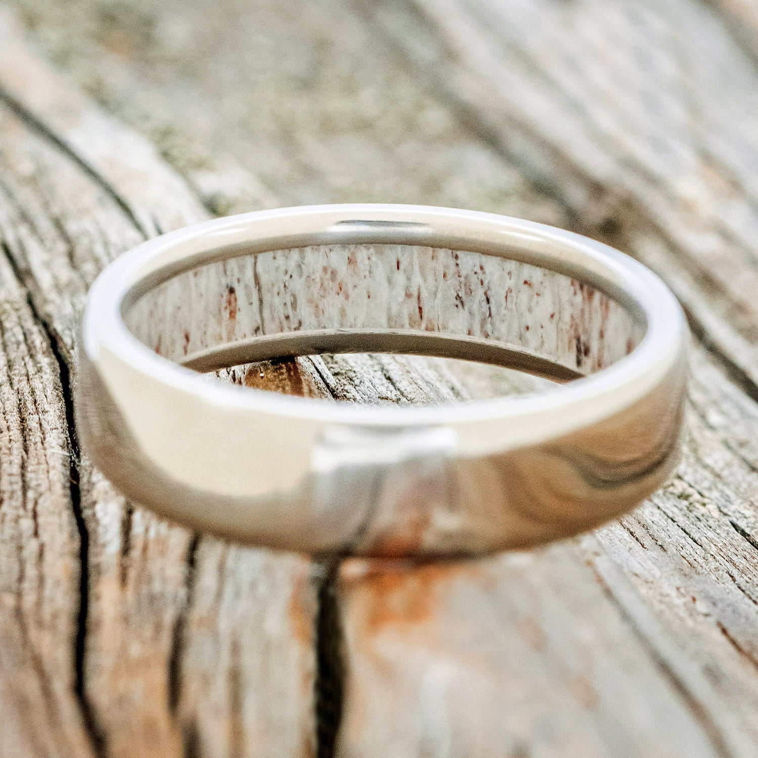 ANTLER LINED WEDDING BAND-6