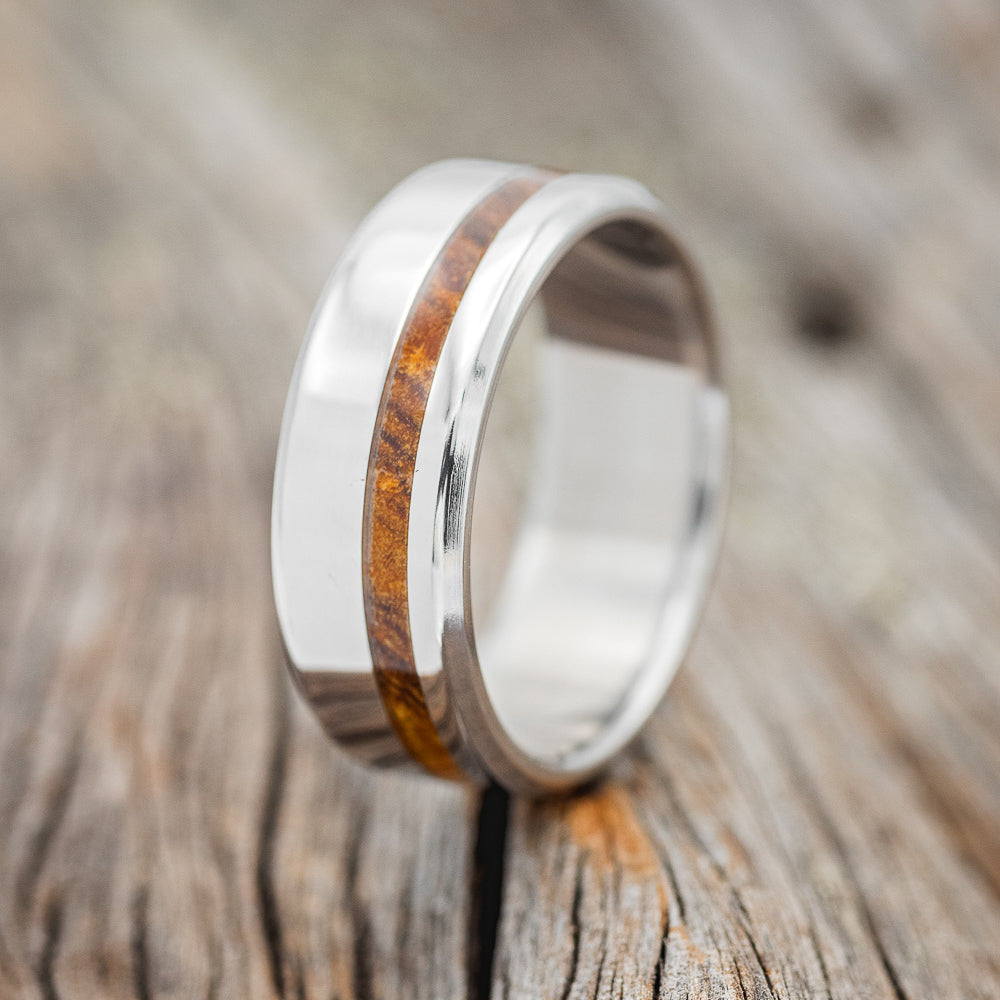"VERTIGO" - MATCHING SET OF IRONWOOD WEDDING BANDS-2