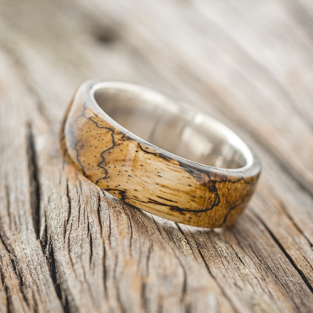 "HAVEN" - SPALTED MAPLE WEDDING RING-5