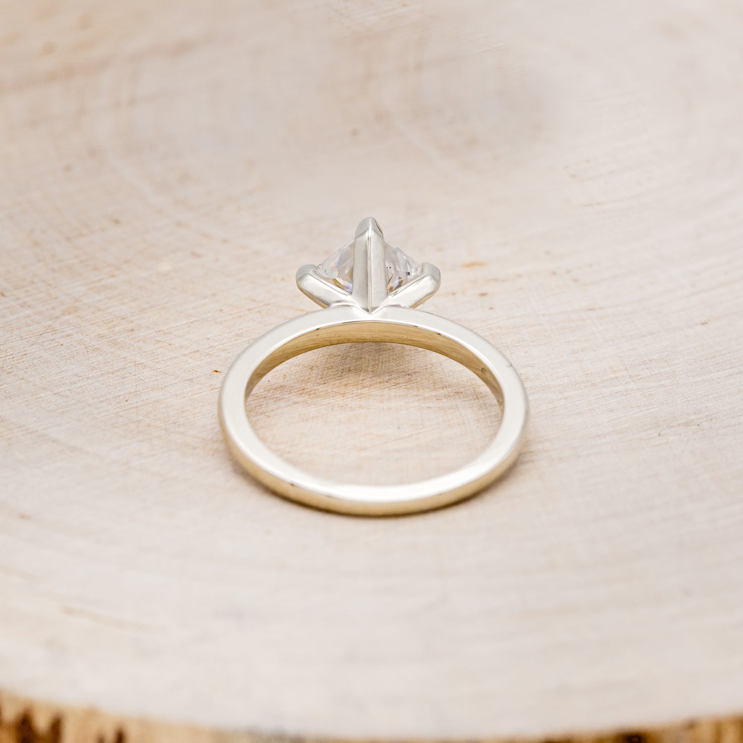 PRINCESS CUT MOISSANITE SOLITAIRE ENGAGEMENT RING-12