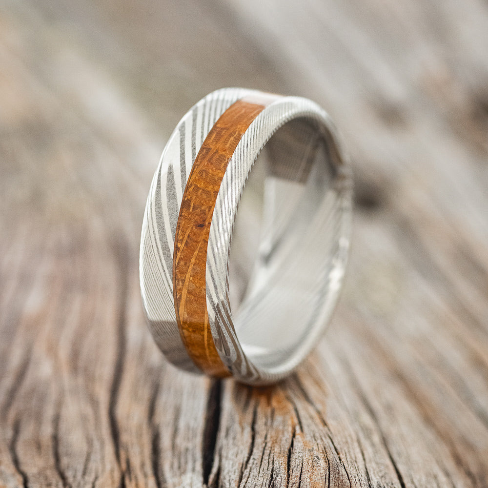 "CASTOR" - WHISKEY BARREL OAK WEDDING RING-7
