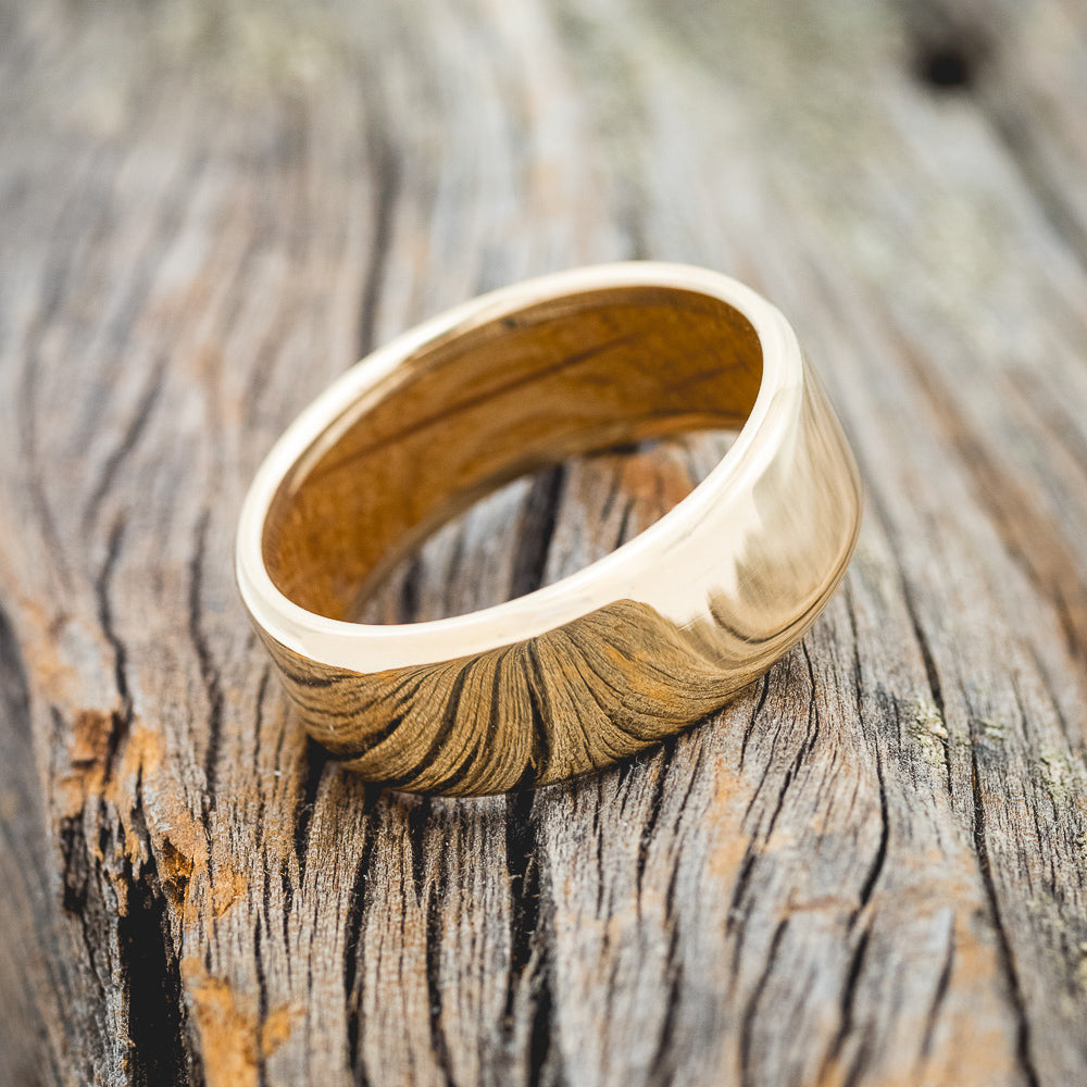 WHISKEY BARREL LINED WEDDING BAND-30