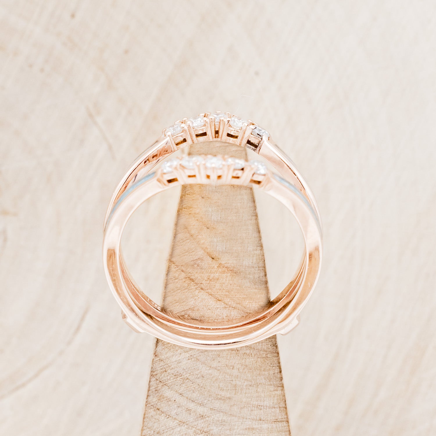 "RAYA" RING GUARD - TURQUOISE RING GUARD WITH DIAMOND ACCENTS-11