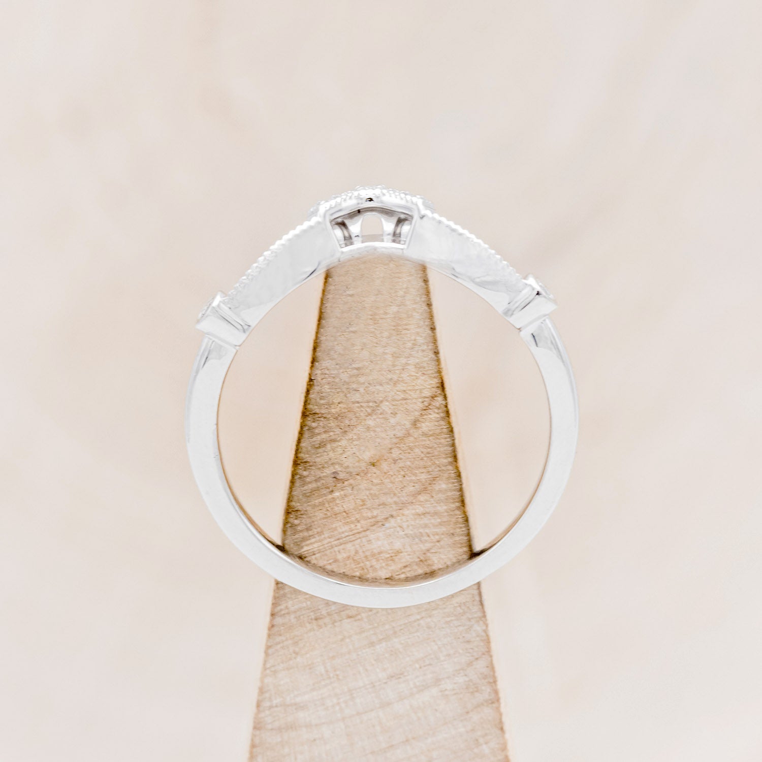 "EILEEN" TRACER - 14K GOLD DIAMOND WEDDING BAND-11