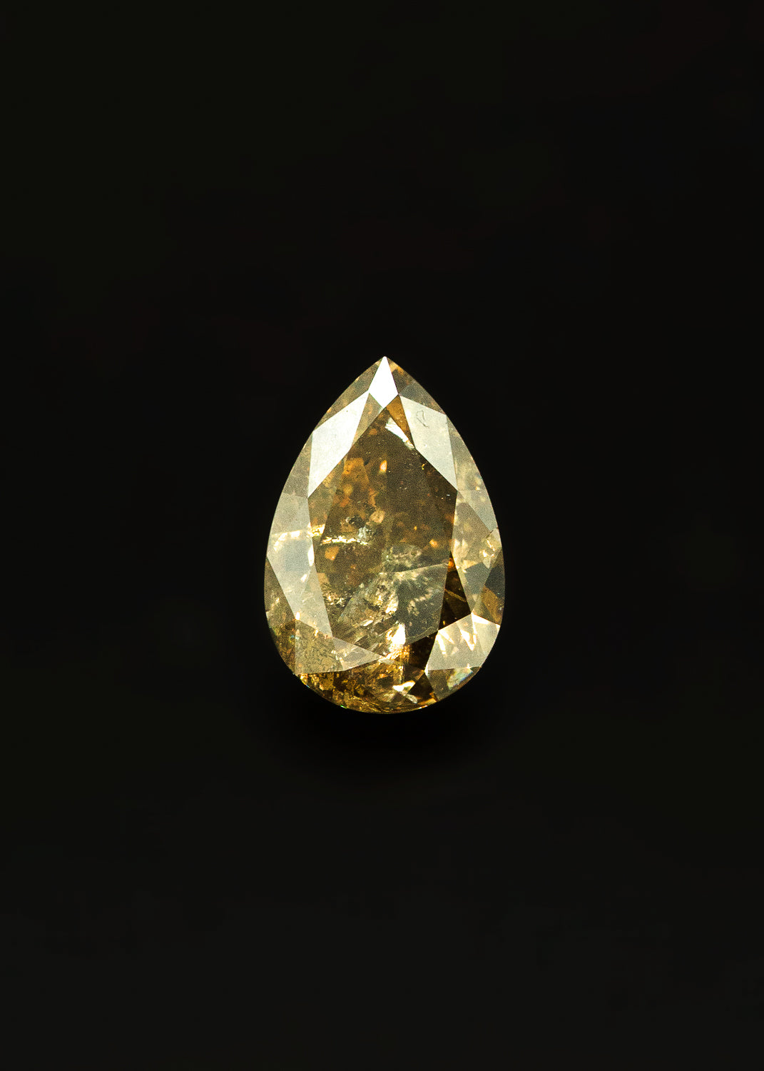 "DUCHESS" PEAR SHAPED CHAMPAGNE DIAMOND-8