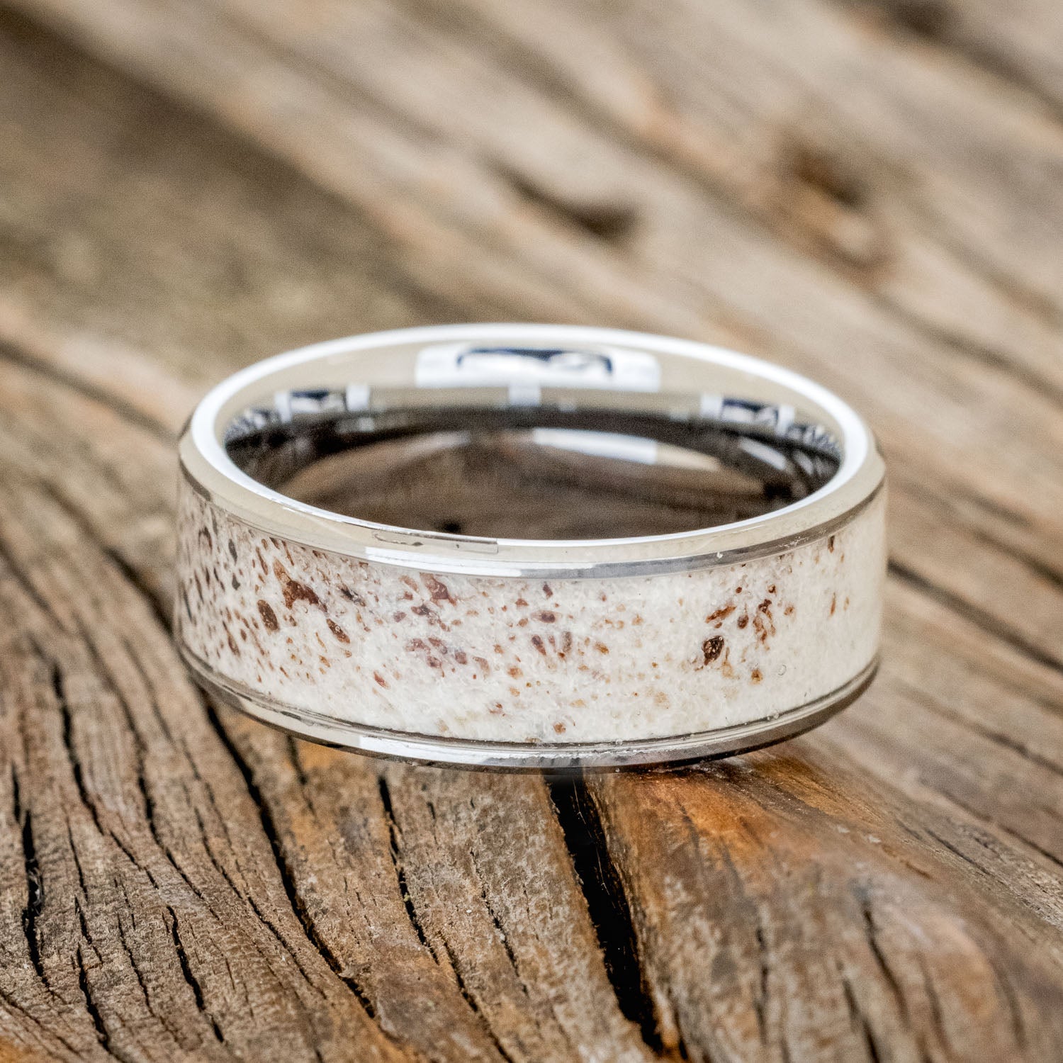 "RAINIER" - ANTLER WEDDING BAND-16