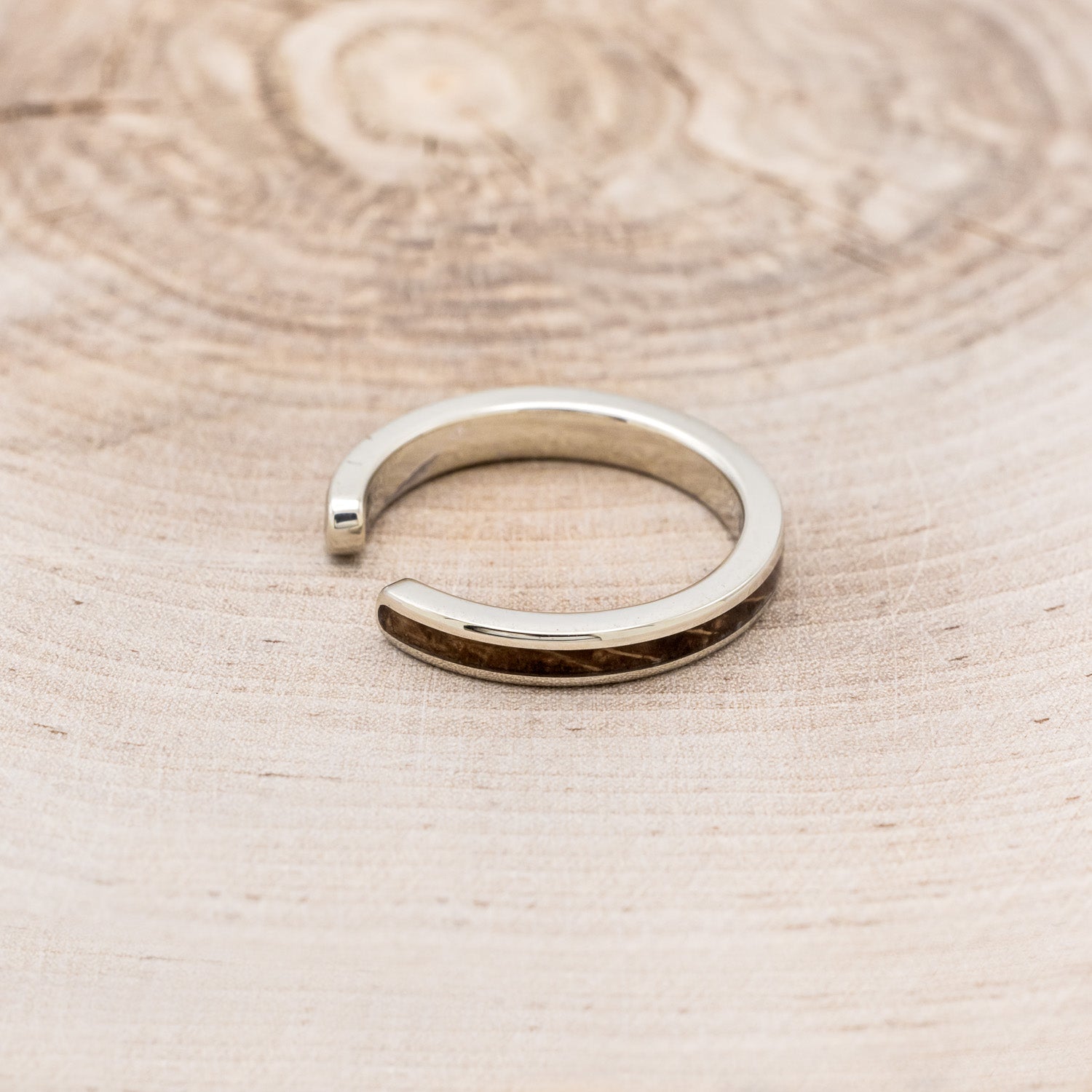 CUFFED STACKING BAND WITH WHISKEY BARREL OAK-9