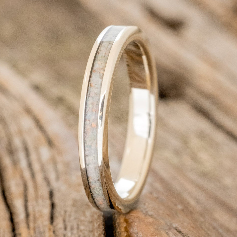 "ETERNA" - FIRE & ICE OPAL STACKING BAND-16