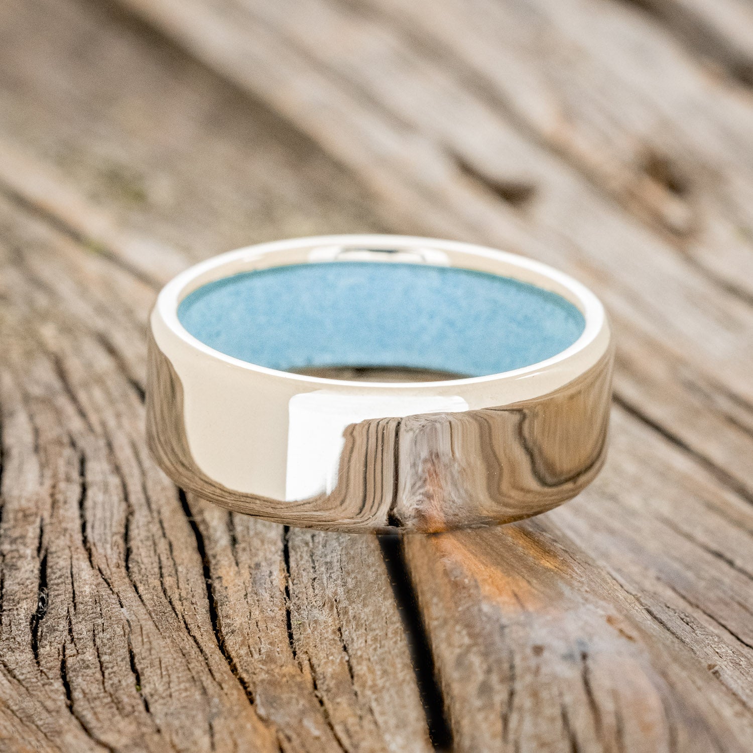 TURQUOISE LINED WEDDING BAND-31