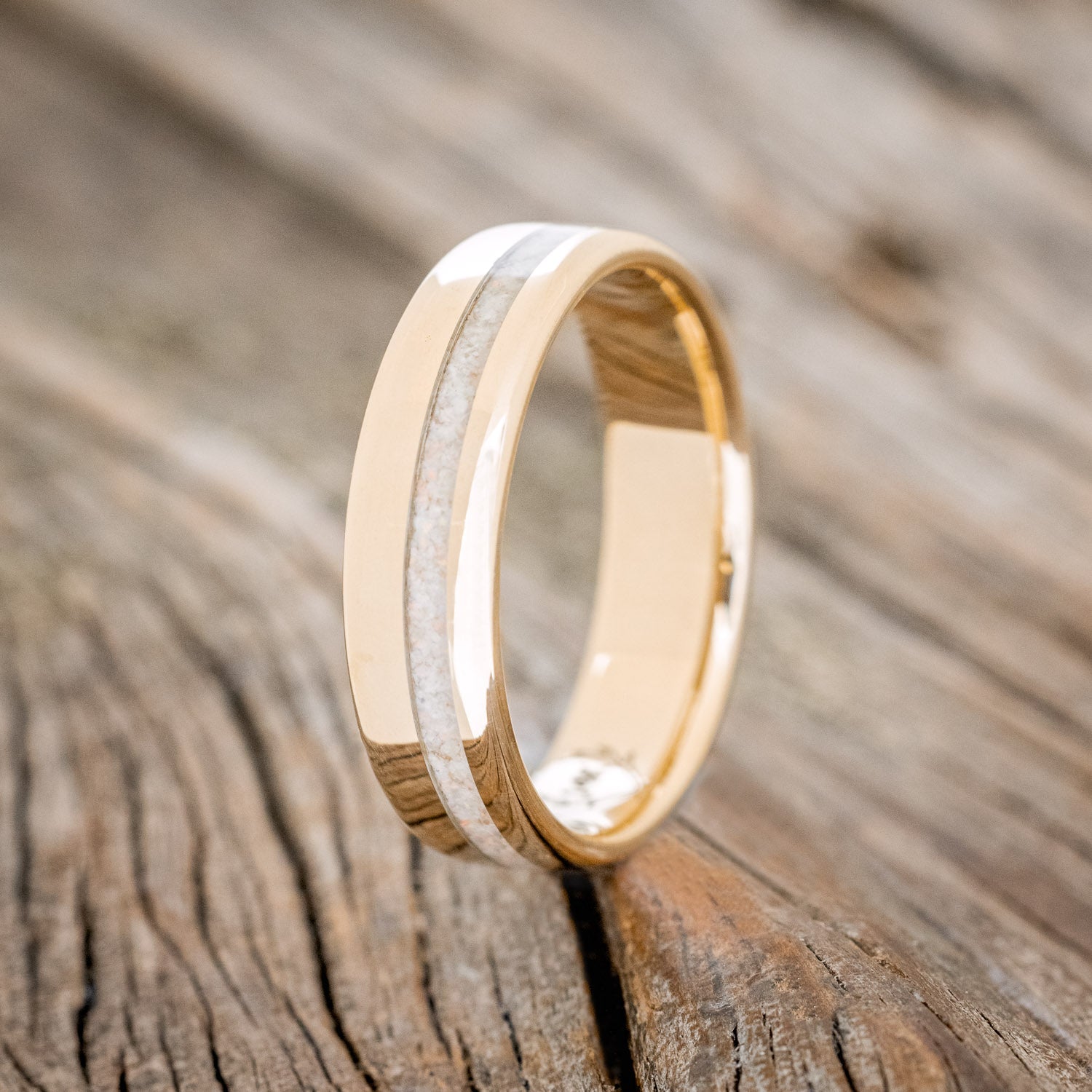 "VERTIGO" - FIRE & ICE OPAL WEDDING BAND-7