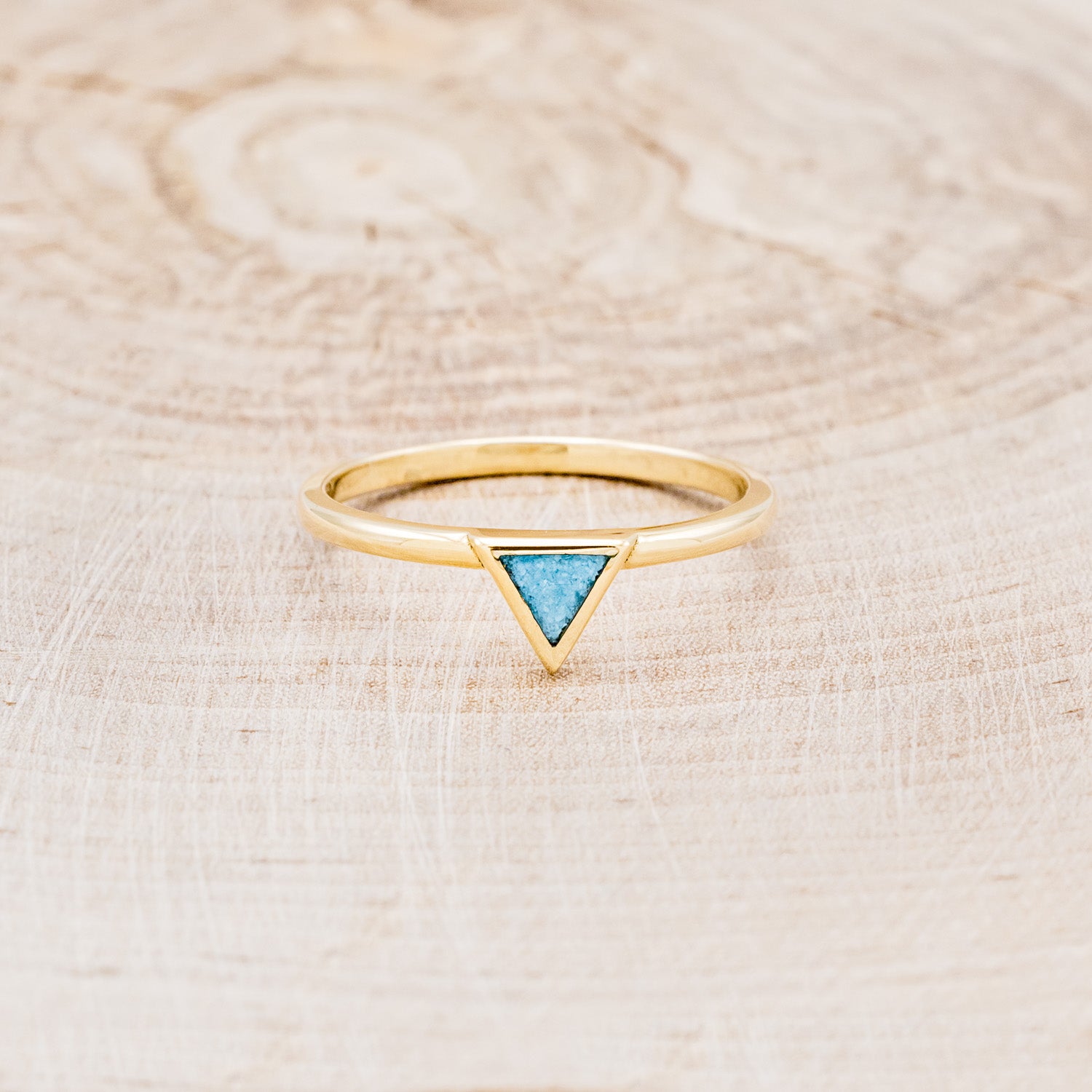 "MERA" - TURQUOISE TRIANGLE STACKING BAND-4