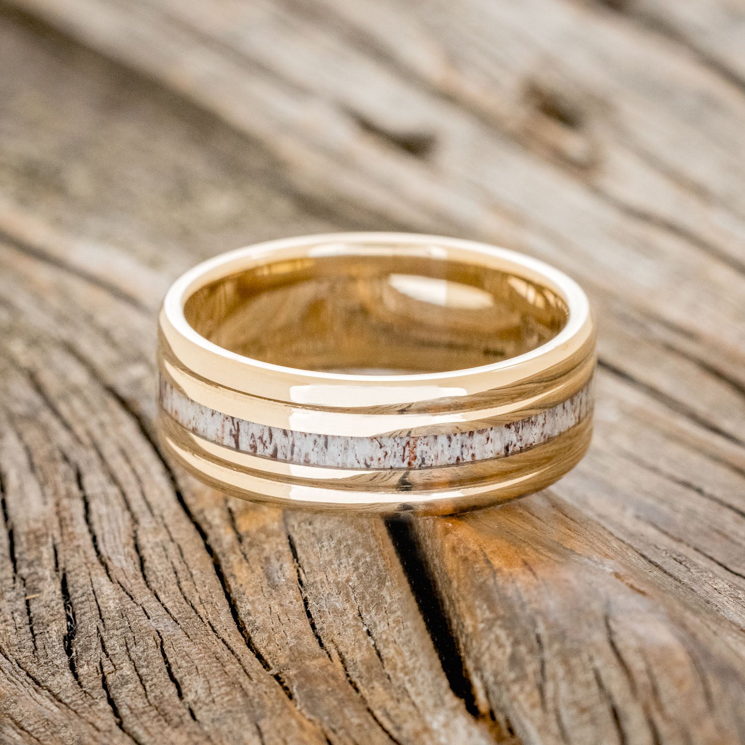 "AUSTIN" - ANTLER WEDDING RING-6