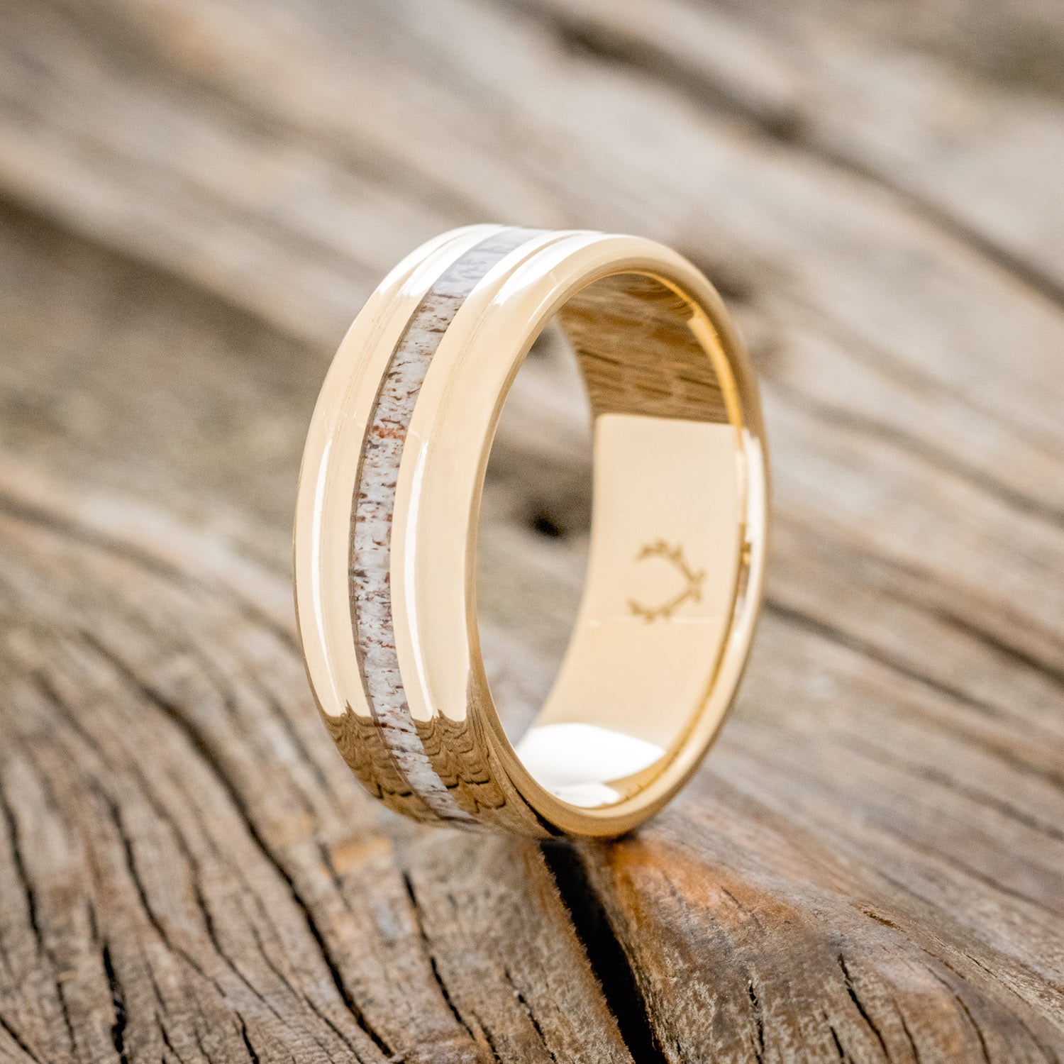 "AUSTIN" - ANTLER WEDDING RING-4