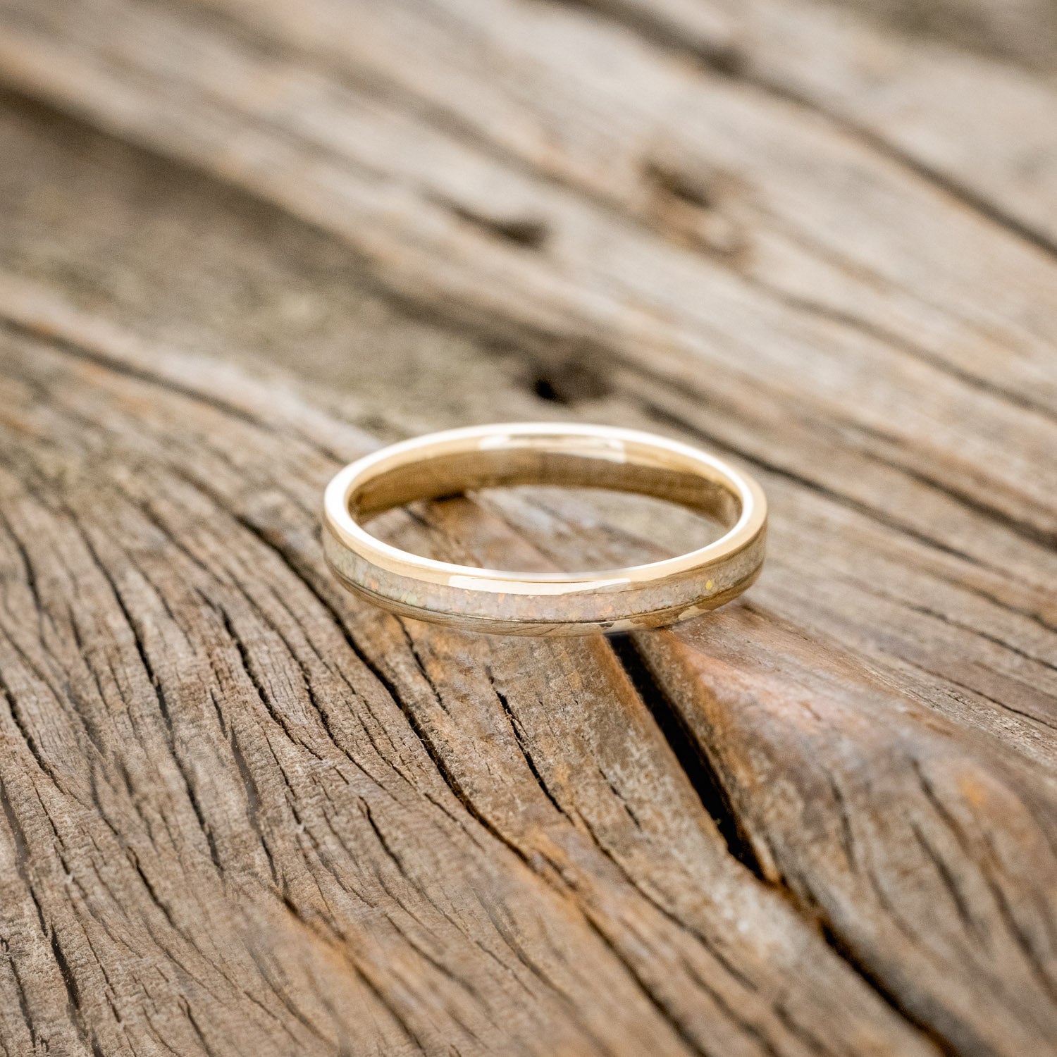 "ETERNA" - FIRE & ICE OPAL STACKING BAND-21