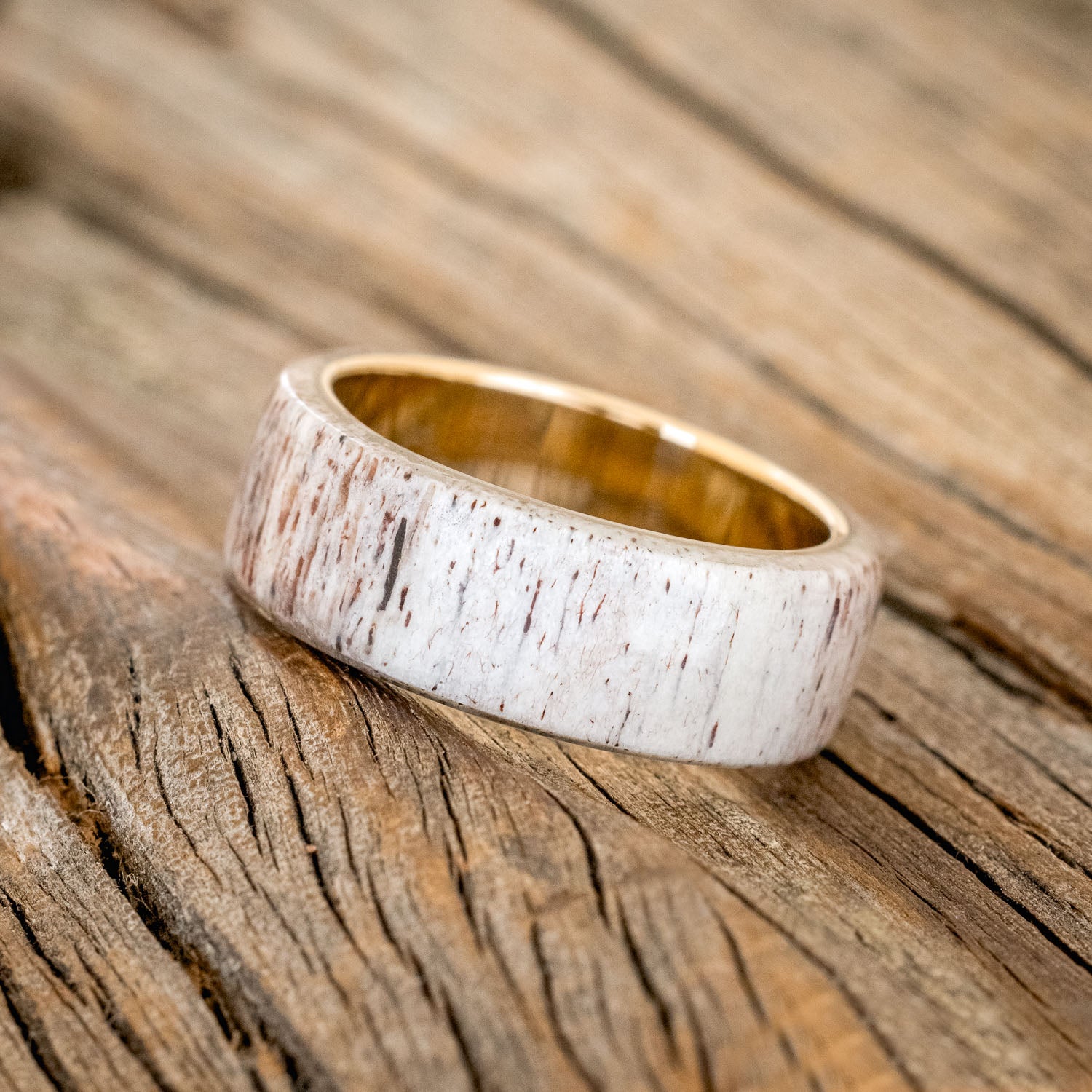 "HAVEN" - ANTLER WEDDING BAND-15
